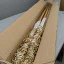 2 Pcs Creative Adjustable Height Clothing Storage Chain Garment Rack, Wedding Dress Hanging Rack, Boutique Clothes Store Display Shelf, Bathroom Organization Towel Rack (Gold, 47.2" L)