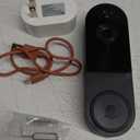 1080P Smart Wireless Video Doorbell Camera, Night Vision, Real-Time Alerts, AI Human Detection, Two-Way Talk, Cloud Storage, Night Vision, Battery Rechargeable(Receiver not Included)