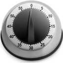 Kitchen Timer for Cooking, Chef Cooking Magnetic Timer - No Batteries Required - Loud Alarm, Mechanical Desk Manual Timers - Magnetic Clock Backing, Countdown Reminder - Stainless Steel Body