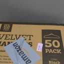 Zober Velvet Hangers 50 Pack - Black for Coats, Pants & Dress Clothes - Non Slip w/ 360 Degree Swivel, Holds up to 10 lbs - Strong Felt Hangers for Clothing