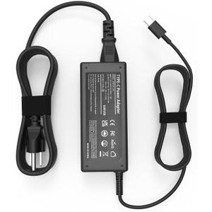 65W USB C Laptop Charger Compatible with Lenovo Thinkpad Laptop Charger 65W USB C Charger T14 T14s X1 Think pad, Yoga Computer Charger 7i, 65 Watt Fast Replacement Type C Chromebook Power Cord Adapter