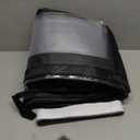 Magnetic Insulated Sliding Door Curtain Fits 72"x80" - Thermal French Door Cover for Winter with Clear Window, Patio Doors Insulation Kit & Doors Draft Stopper for Sliding Glass French Doorway - Black