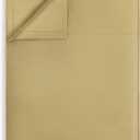 Lirex Full Size Flat Sheet OnlyUltra Soft & Breathable Brushed 1800 MicrofiberHotel Quality Khaki Flat Sheet Sold SeparatelyTop Sheet for Bed (Khaki, Full)