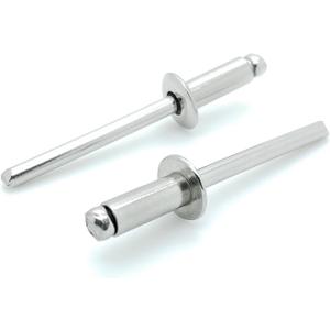 BCP Fasteners 100 Qty 304 Stainless Steel Blind Rivets (#6-4) 3/16" Diameter x 1/4" Grip (BCP178)