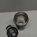 BlenderBottle Strada Shaker Cup Insulated Stainless Steel Water Bottle with Wire Whisk, 24Ounce, Black