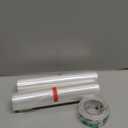 Duck Brand Window Insulation Kit - Winter Seal Kit Fits up to 10 Windows - Rolled Shrink Film Cuts to Size for Easy Indoor Installation - Tape Included - 62 In. by 420 In.- Clear