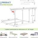 Bed Rails for Elderly Adults Safety, Folding Bedside Assist Rail Handle, Fall Prevention Safety Hand Guard Grab for Seniors & Surgery Patients, Fit King, Queen, Full, Twin(Tool-Free Assembly)