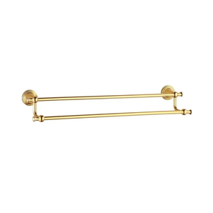 Bathroom Towel Rack,Towel Rail Wall Mounted, Copper Wall Mounted Towel Rack Gold