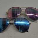 EYEGUARD 2 Pack Bifocal Reading Sunglasses for Women and Men UV400 Protection Classic Aviator Sun Readers 4.00 (Multicolor)