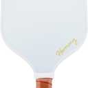 Harmony Pickleball Classic Pickleball Paddle | Carbon Fiber Pickleball Paddle | White with Tan Grip