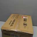 Greenstell Vanity Stool Chair Faux Fur with Storage, 15.7"L x 11.8"W x 19.4"H Soft Ottoman 4 Metal Legs with Anti-Slip Feet, Furry Padded Seat, Modern Multifunctional Chairs for Makeup, Bedroom White