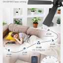 52 Inch Ceiling Fan with Lights and Remote, Smart APP Control, Dimmable with All-Setting Memory, Quiet DC Motor Reversible Blades, Damp Rated Modern Ceiling Fan for Bedroom Patio Living Room, Black