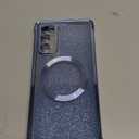 for Samsung Galaxy S20 FE Case - Women Glitter Bling Girls Compatible with MagSafe Ring Stand Magnetic Phone Case Girly Cute Sparkly Luxury Elegant for Samsung S20 FE Cases - Blue