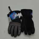 MCTi Ski Gloves,Winter Waterproof Snowboard Snow 3M Thinsulate Warm Touchscreen Cold Weather Women Gloves Wrist Leashes Medium