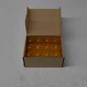 12-Pack Orange String Light Bulbs, Patio String Light Replacement Bulbs for Outdoor Indoor, 1W E26 Base S14 LED Colored Light Bulbs for Christmas Halloween,Holiday,Home Decor