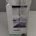 AOSKY Blackout Roller Shades Cordless Blinds for Windows, Free-Stop Shades with Valance, Thermal Insulated Fabric, UV Protection, Blinds for Home and Office, 44" W x 72" H, Linen Beige