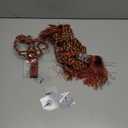 BEL AVENIR 4 Pack Curtain Tiebacks Hand-Woven Crystal Holdbacks Home Decorative Tassels Tiebacks (Mix Red, 4 Pack)
