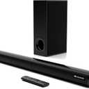 Nylavee Sound Bar - 2.1ch Dolby Audio Soundbar with Subwoofer, 240W High Volume, Wall Mountable 30-inch Bluetooth Sound Bar with HDMI ARC, Optical, and AUX Connection for TV, Projector, Computer