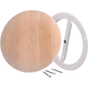6 inch Resin Free Wood Diffuser - Round Sauna Vent Cover - Adjustable Air Valve - Supply Exhaust Ventilation Covers for Wall and Ceiling - Black Alder