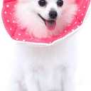 Adjustable Dog Cat Cone,Soft Recovery Cat Cone Collar,Dog Protective Collar for Cats Surgery (Pink, Medium)