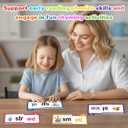 Word Family Build Book, 30 Read and Rhyme Flip Activity Book, Dinosaur ABC Learn to Read Phonics Flash Cards for Preschool/Kindergarten, CVC Words Reading Games for Kids Ages 3-8
