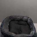 INVENHO Rectangle Washable Orthopedic Dog Bed for Small, Medium and Large Dogs, Soft Calming, Sleeping Puppy Bed Durable Pet Cuddler with Anti-Slip Bottom, S (20"x19"x6") (Grey)