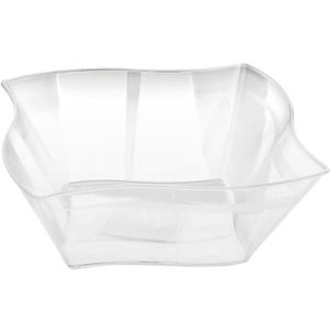 90 oz Clear Salad Bowls - Disposable Plastic Bowls, Bulk Case of 50 - Catering, Parties, Restaurant & Food Service