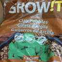 GROW!T GMC40l - 4mm-16mm Clay Pebbles, Brown, (40 Liter Bag) - Made from 100% Natural Clay, Can be used for Drainage, Decoration, Aquaponics, Hydroponics and Other Gardening Essentials