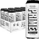 PRIME Energy ORIGINAL, Sugar Free Energy Drink, 200mg Caffeine and 355mg of Electrolytes for Hydration, Low Calorie, Vegan, Gluten Free, 16 Fluid Ounce, 12 Pack
 (EXP 06/14/27)