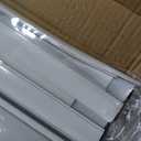 Double Curtain Track Ceiling Mount, Silent Aluminum Track Curtain Rail, Heavy-Duty Double Row Ceiling Curtain Tracks Rod Sliding Rails for Curtains, Room Divider for Living Room Bedroom (8FT)