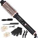 Wavy Thermal Brush Blow Out | Hot Round 1.5 inch Heated Curling Iron Hair Styler Styling Tools Blowout 1 1/2 in Barrel Ceramic Wand Voluminous Curls 25s Fast Heating by VISOFO