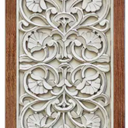 Crystal Art Gallery Two Tone Carved Wood Panel Decor
 24x12