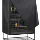 Explore Land Pet Cage Cover - Good Night Enclosure for Bird Critter Cat House to Small Animal Privacy & Comfort (Small, Black)