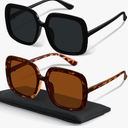 miyya Oversized Polarized Sunglasses Women, Trendy Retro Sun Glasses for Women 2025, Oversized Shades