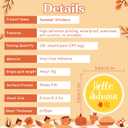 10 x Fall Stickers - 100 PCS Thanksgiving Stickers | Autumn Pumpkin Maple Leaf Games Toys Gifts Fall Crafts Bulk Activities Party Favors Supplies for Friendsgiving Classroom Home