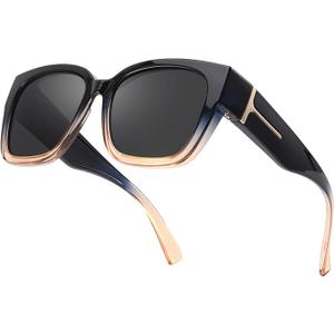 FIMILU Oversized Fit Over Sunglasses for Women, Polarized Trendy Ergonomics Sun Glasses High-Definition UV Protection