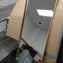 Antok 58"x20" Over the Door Mirror, Full Length Mirror with Stand, Gold