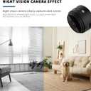 Hidden Camera Mini Spy Camera WiFi 1080P, Wireless Indoor Security Camera with Night Vision & Motion Detection, Nanny Cam for Home Baby Pet Monitor,TF Card Storage (Black)