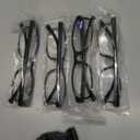 Gaoye +1.75 Reading Glasses Men - Blue Light Blocking Lenses, TR90 Frames, UV400 - Eyeglasses with Clear Vision (A4 Pack Black)