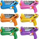 6 Pack Water Guns for Kids Adults - 6 Color Squirt Gun with Trigger, Long Range Water Pistol, Super Water Blaster Soaker Toys for Pool, Beach, Yard & Summer Party