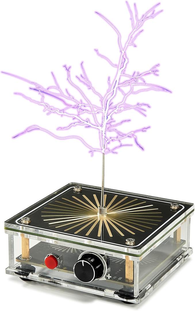 WARDENCLYFFE Music Tesla Coil Plasma Loudspeaker STEM Educational Physics Toy (Model:Tesla Coil 8)