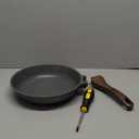 SENSARTE Nonstick Frying Pan Skillet, Swiss Granite Coating Omelette Pan, Healthy Stone Cookware Chef's Pan, PFOA Free (8/9.5/10/11/12.5 Inch) (9.5 Inch) (Gray)