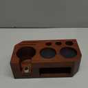 KHAVA Espresso Tamping Station | Wooden Coffee Tamper Station 51-54 mm | Espresso Organizer & Portafilter Holder | Coffee Station Organizer for Countertop | Espresso Accessories for Coffee Bar, Brown