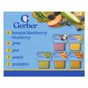 Gerber Stage 2 Baby Food, Farmers Market Puree Tubs, No Added Colors or Flavors, Baby Puree, Variety 32-Pack BB 3/31/26