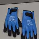 100% Waterproof Gloves for Men and Women, Winter Work Gloves for Cold Weather, Touchsreen, Thermal Insulated Freezer Gloves, With Grip, Blue, Medium