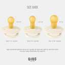 Bibs Pacifiers Color Collection, Set of 2 BPA-Free Latex Pacifiers Made in Europe, Round Nipple Baby Pacifier.