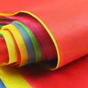 Novelty Place 100 Feet Pennant Banner - 75 Multicolor Bunting Flags (7x11 Inches) - Birthday Party Grand Opening Christmas Decorations