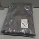 NICETOWN Grey Blackout Patio Sliding Door Curtains 84 inch Length, Grommet Room Divider Thermal Insulated Curtain Drapes for French Door/Living Room (Gray, W100 x L84, 1 Panel)