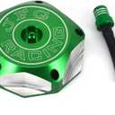 Dirt Bike Gas Cap Fuel Tank Cap for KLX110/L 2010-2024, KLX140/L 2008-2024, KX250 2005-2008/2019-2024, KX250F 2006-2019 And More Dirt Pit Bike, GREEN