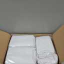 10 Packs Round Cocktail Table Skirt 32"x 43" Spandex Stretch Cocktail Tablecloth with Wavy Drapes, White Spandex Fitted High Top Table Covers for Wedding Bar Party Birthday Banquet Table